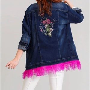 Embroidery denim jacket